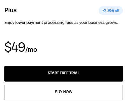 Squarespace Plus pricing plan